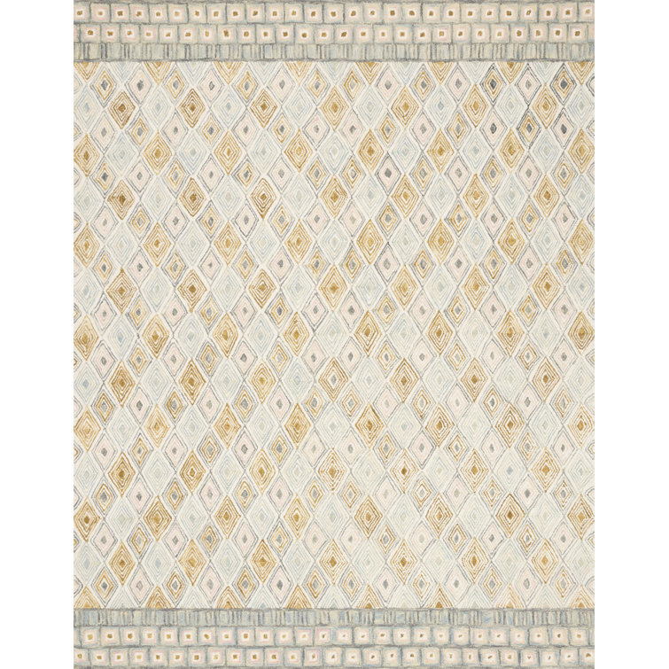 Justina Blakeney x Loloi Handmade Hand Hooked Wool Beige Rug Wayfair